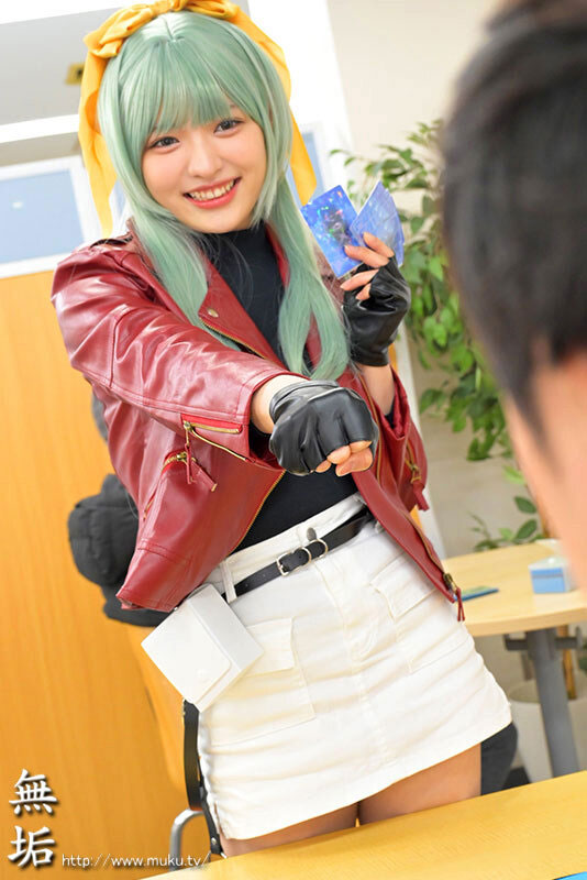 (MUKC-128) 抽牌决斗！23岁E罩杯白皙雪乳美少女「虹村优美」挑战性爱卡牌对决惨遭中出！