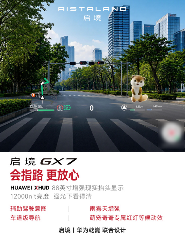 启境GX7详细配置公布：搭载全彩双百万像素投影大灯